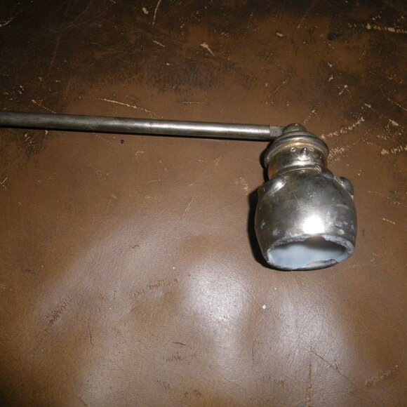 Vintage Silver Plate Metal Snowman Candle Snuffer - Christmas Holiday Decor - Picture 2 of 5